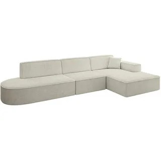 altdecor Ecksofa Ottomane Rechts IREA-L2-v4 327x165x77 cm Creme,