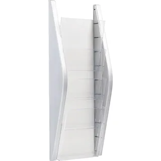 Helit Wandprospekthalter the arc silber DIN A5 4 x 8,0 x 54,0 cm, 1 St.