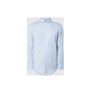 Slim Fit Business-Hemd mit Haifischkragen, Hellblau, 43/44