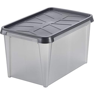 Hammarplast 4X SmartStore Dry 45 Aufbewahrungsbox wasserdicht, 50 Liter, 600 x 400 x 340 mm - anthrazit