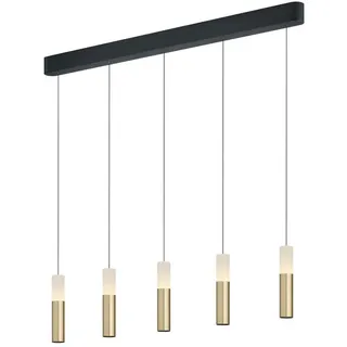 Helestra LIDOS 5-flg. LED 56 cm schwarz/gold