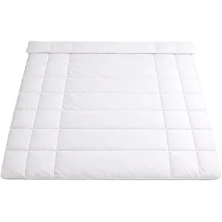 Traumschlaf Alpaka Bettdecke Kapok medium, Füllung: 97% Alpakawolle, 3% sonstige Fasern 135x200 cm - weiß
