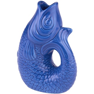 Gift Company - Monsieur Carafon - Vase/Blumenvase - XS - Steingut - Azure/Blau - 8,5 x 5,5 x 12,5cm - 0,2 Liter