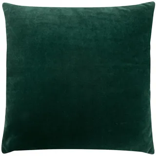Traumschlaf Dekokissenhülle Samt Uni 40x40 cm | grün - grün