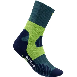 Bauerfeind Trail Run Mid Cut Socks 1 Paar Blau 43-46