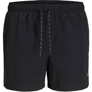 JACK & JONES Badeshorts JPSTMAUI JJSWIM Solid Schwarz S