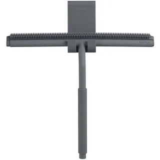 blomus Duschabzieher -LAVEA- | Farbe Magnet | 22L x 26B cm | Duschwischer Grau | Fensterabzieher aus Silikon mit Metall-Kern für Dusche, Badezimmer, Spiegel, Glas-Reinigung, Fliesen