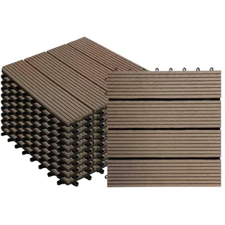 Floordirekt Klickfliesen Royal Dunkelbraun 30 x 30 cm 11 St.