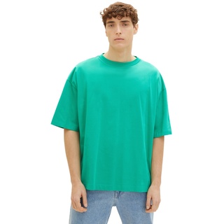 Tom Tailor Denim Herren T-Shirt OVERSIZED Relaxed Fit Fresh Peppergrün 31040 M