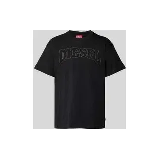 T-Shirt mit Label-Stitching, Black, $listsize[$i].replace('"','"')