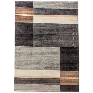 Designteppich Viva Visco 170 x 230 cm Mischgewebe Grau
