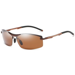 PACIEA Sonnenbrille Sonnenbrille Sportbrille Herren polarisiert 100% UV400 Schutz Leicht braun