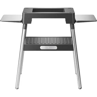 WMF Standgrill Standfuß 0415890011 Lono Master, stabil, kompakt, Premium-Design, hochwertiger Cromargan Edelstahl schwarz