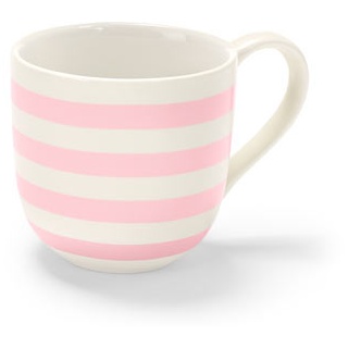 Tasse - rosa - Porzellan - weiß