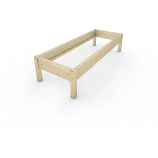 TUGA-Holztech Massivholzbett Holzbett Naturholzbett 70 x 200 cm 48 cm Bettgestell ohne Kopfteil, Br 70 80 90 100 120 140 160 180 200 Lg 200 220 H=38/48/58 cm 70 cm x 200 cm x 48 cm