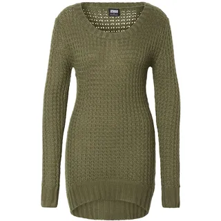 URBAN CLASSICS Long Wideneck Sweatshirt Grün M