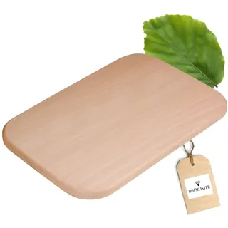 HOFMEISTER® Schneidebrett aus Buchen-Holz, 31 cm, großes Küchenbrett für scharfe Messer