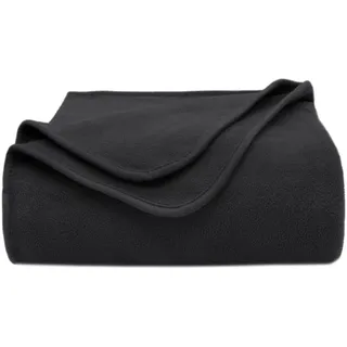 ZOLLNER Kuscheldecke 130 x 170 cm Schwarz