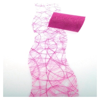 Deko AS Tischläufer Sizoweb Tischband Wellenschnitt pink ca. 12,5 cm Rolle 25 Meter 64W 01