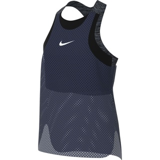 Nike Mädchen Tanktop G Nk Df One Tank Fm Nvlty, Black/Midnight Navy/White, FD2851-010, M