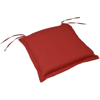 Sitzkissen INDOBA "Premium" Dekokissen_Sitzkissen_Kissenhüllen Gr. B/L: 50 cm x 50 cm, 4 St., rot (rot, unifarben) Sitzkissen 4er Set