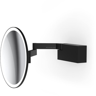 Decor Walther Vision R Wandkosmetikspiegel LED, schwarz matt - Vergrößerung 5-Fach