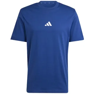 adidas Essentials Small Logo Single Jersey Kurzarm-T-Shirt Dark Blue / White S