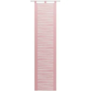 Neutex for you! Schiebegardine Padova (1 St), Schlaufen, halbtransparent, Scherli, inkl. Beschwerungsstange, Halbtransparent, Fransen-Effekt, modern rosa 57 cm x 295 cm