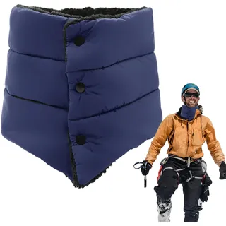 Holdes Daunen-Puffer-Schal | Wasserdichter, gefüllter Schal mit Fleecefutter | Dicker Halswärmer, weicher Winterschal zum Skifahren, Radfahren, Laufen