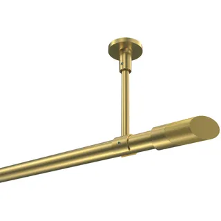 Interdeco Vorhangstange Sonette Verano 1-läufig Ø 20 mm 260 cm Messing-Optik