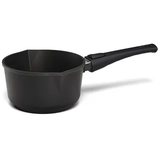 Hoffmann STONIQ Stieltopf Ø 18 cm | 2 Ausgießer | Milchtopf | IQ-SHIELD PFAS-frei | Induktion | Made in Germany | Kochtopf (ohne Deckel)