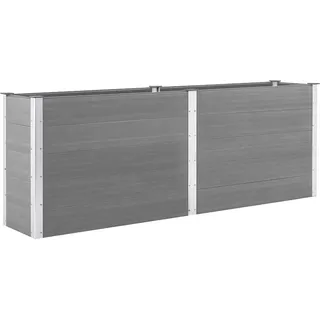 vidaXL Garten-Hochbeet 250 x 50 x 91 cm Grau