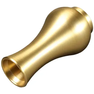 Messing Blumenvase Gold, Kleine Kreative Tischdeko für Zuhause | Schlichte Schreibtischform, Dicke Bodenbasis, Sicher und Stabil Platziert, 1 Stück für Moderne Räume