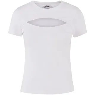 URBAN CLASSICS Short Cut Out Tee Weiß XL