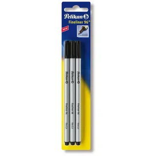 Pelikan Fineliner schwarz, 3 Stück, 3er Set