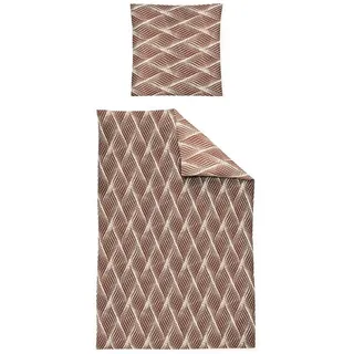 Irisette Bettwäsche Alpaka 8371, Flanell, 2 teilig, wohlig warm und kuschelig orange