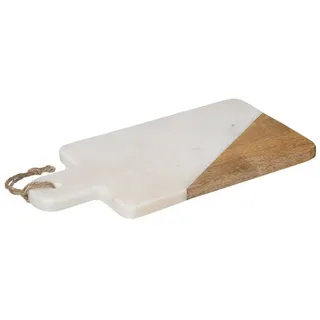 SECRET DE GOURMET Schneidebrett-Set Marmor 1 30 x 15 cm Weiß