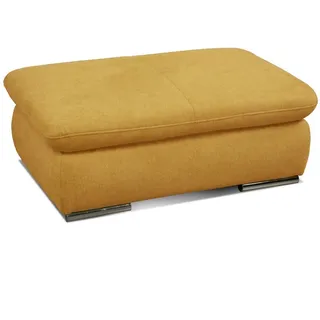 Cavadore Hocker Alkatraz / Polsterhocker passend zum Ecksofa oder zur Wohnlandschaft Alkatraz / Modernes Design / 101 x 40 x 68 / Gelb
