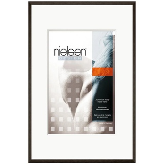Nielsen Bilderrahmen, Schwarz, Metall, rechteckig, 50x70 cm, Bilderrahmen, Bilderrahmen