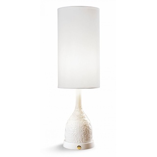 Casa Padrino Luxus Tischleuchte Porzellan Weiß H53 x 17 cm - Luxus Beleuchtung Tischlampe