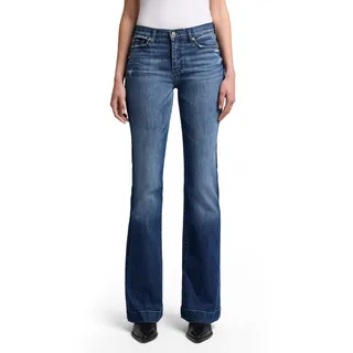 7 For All Mankind Damen Schlagjeans mit Weitem Bein Jeans, seeblau, 31 - 31