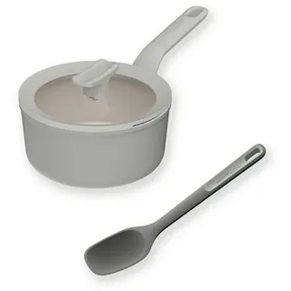 BergHOFF Leo Balance 18cm Stielkasserolle mit Glasdeckel inkl. Servierlöffel