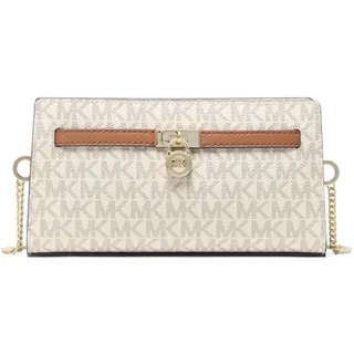 Michael Kors Hamilton Moderne Umhängetasche Kunstleder Beige/Weiß