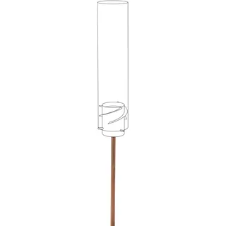 höfats - SPIN Erdspieß aus Edelstahl - EICHE 3-teilig 99 cm - ermöglicht Einsatz als Gartenfackel - Zubehör für SPIN
