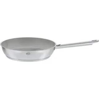 Bratpfanne RÖSLE "PUREELEMENTS Edelstahl", silberfarben, B:22,5cm H:8,2cm L:43,7cm Ø:24cm, Pfannen, Bratpfanne
