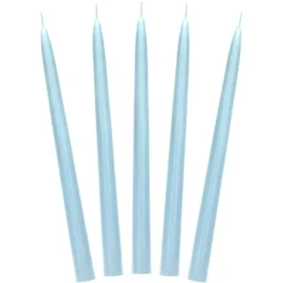 Stabkerze matt, blau, 24cm (1 Packung / 10 Stück)