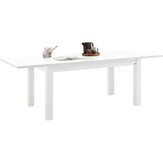Esstisch SET ONE BY MUSTERRING "TACOMA" Tische Gr. B/H/T: 160 cm x 76 cm x 90 cm, weiß (weiß arctic matt) Ausziehbarer Esstisch Küchentisch Ausziehbare Esstische Tisch