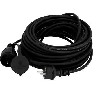 Unitec Verlängerungskabel IP44 20m 16A 1,5mm schwarz