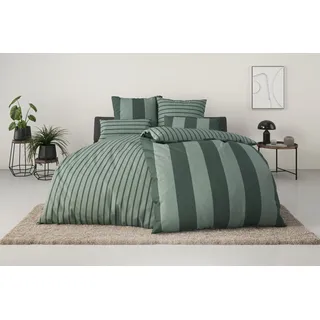 OTTO home Sari Gestreift Grün 155 x 220 cm + 2 x 80 x 80 cm
