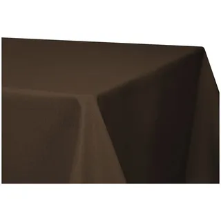 Tischdecke 90 x 90 cm rechteckig Braun Leinenoptik Lotuseffekt Tischwäsche Wasserabweisend Tischtuch Fleckenabweisend Bügelfrei Abwischbar Waschbar Innen und Außen Perleffekt